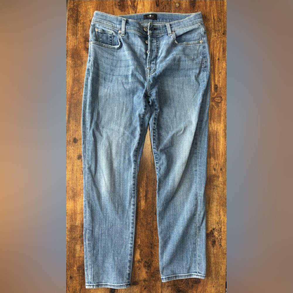 7 for all mankind button closure jeans size 28 - Picture 6 of 7